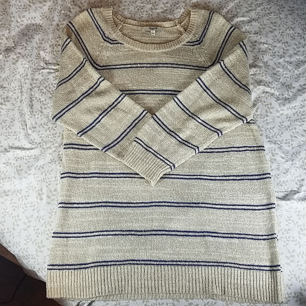 Madewell blue striped sweater